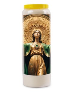 Noveenkaars voor het Heilig Hart van Maria - Smaragd Hart - 22