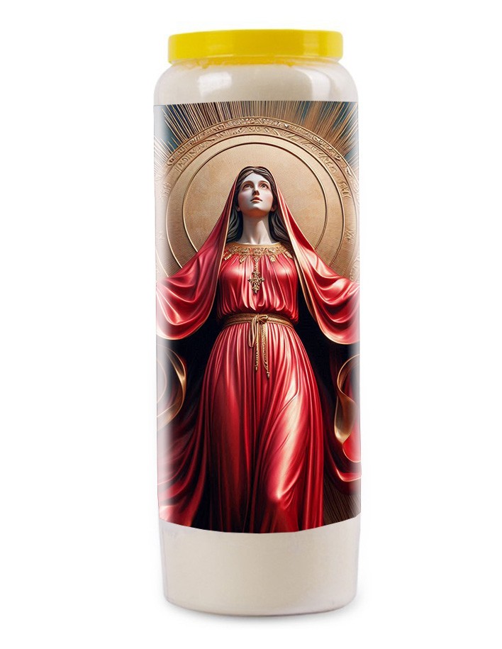 Noveenkaars voor het Heilig Hart van Maria - Rode Zon - 23