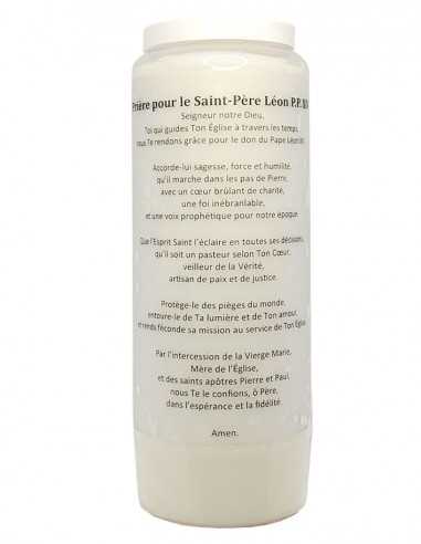 Candela della novena per Papa Leone XIV - confezione da 20 pezzi