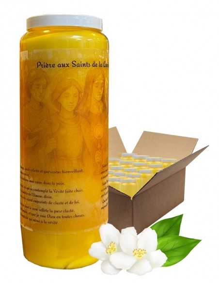 Novenekaars voor de Heiligen van het Goddelijk Licht, Jasmijngeur - Doos van 20