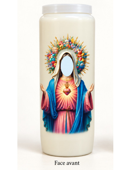 Candela personalizzata con il tuo volto – Maria 20