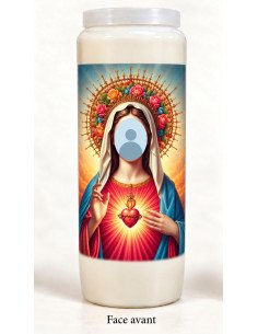 Kaars met je gezicht – Maria met rozenkroon