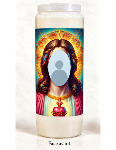 Vela con tu rostro – Jesús con aureola dorada