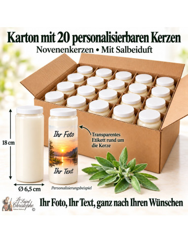 20 saliekaarsen – voor en achter personaliseerbaar