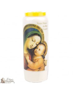 Bougie Neuvaine à Notre Dame du Bon Conseil - prière français