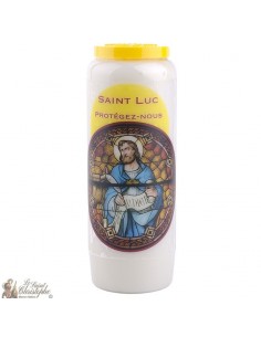 Bougie Neuvaine à Saint Luc - prière Français