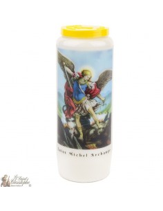Bougie Neuvaine à Saint Michel modèle 2 - prière français