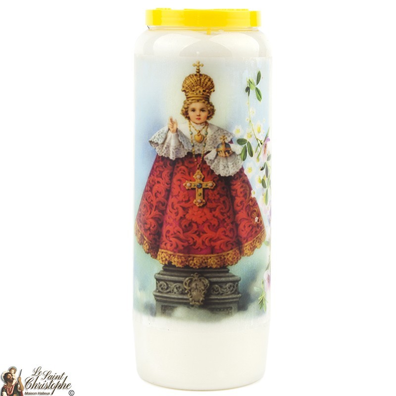 Vela de novena al Pequeño Jesús de Praga