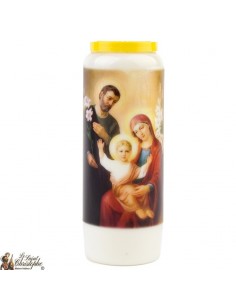 Bougie Neuvaine à la Sainte Famille - prière Français