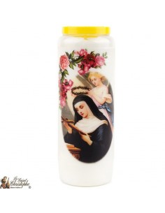 Bougie Neuvaineà Sainte Rita modèle 2 - prière français