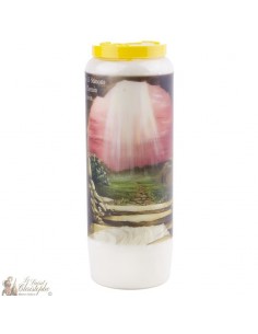 Bougie Neuvaine aux 15 Stations du chemin de Croix - prière Français