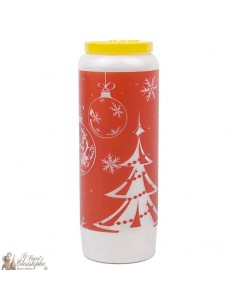 Bougie Neuvaine de Noël modèle 2 - prière français
