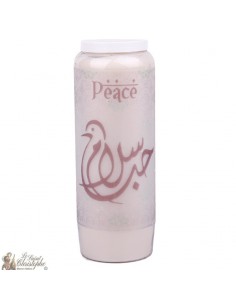 Bougie décorative Peace - arabe