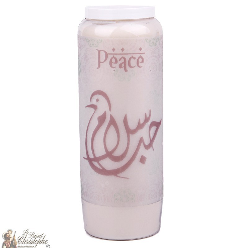 Decorative candle - Peace - arabic