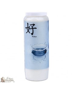 Bougie décorative avec citation en français - zen , bonheur