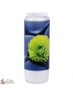 Bougie Neuvaine avec citation en français - zen modèle 3