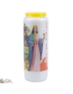 Bougie Neuvaine à Sainte Barbe - prière français