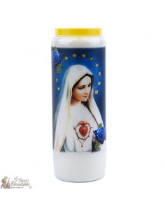 Bougie Neuvaine à Fatima - prière Anglais