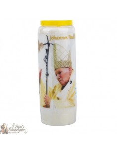Bougie Neuvaine à Jean Paul II - prière allemand