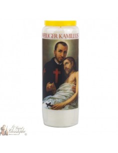 Bougie Neuvaine à Saint Camille - prière allemand