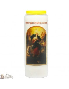 Novene 9-Tageskerze an Maria, die die Knoten wieder aufhebt