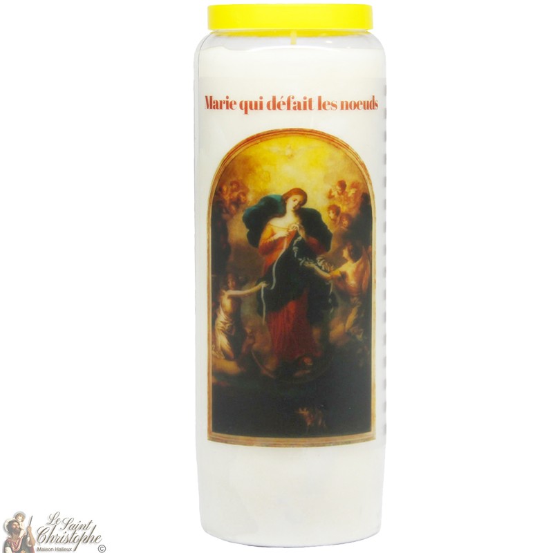 Novena Candle to Mary who unties knots