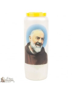 Bougie de neuvaine à Padre Pio