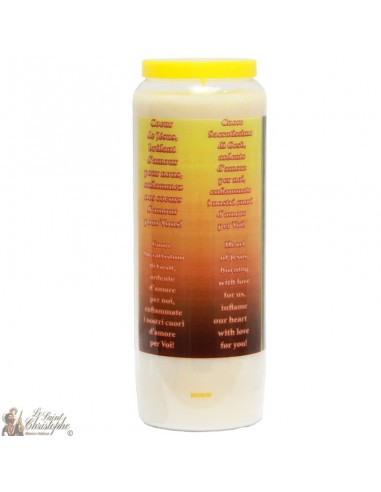 Novena Candle to the Sacred Heart of Jesus