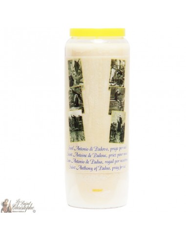Novena Candle to Saint Anthony of Padua