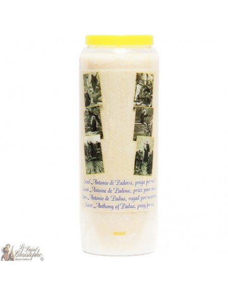 Novena Candle to Saint Anthony of Padua