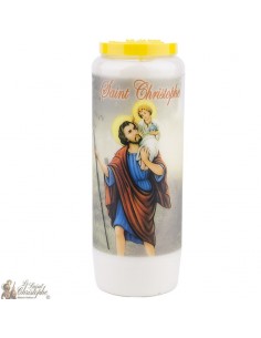 Novena Candle to Saint Christopher - Prayer