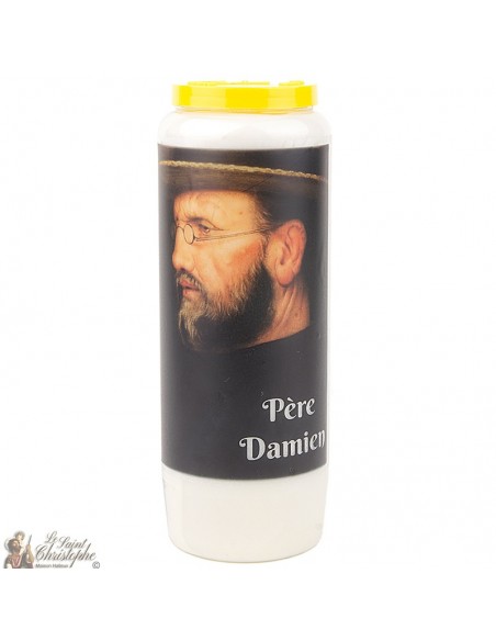 Bougie Neuvaine au Père Damien - prière français