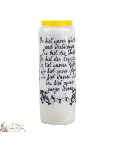 Bougie Neuvaine à François d'Assise - prière allemand