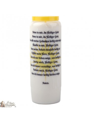 Bougie Neuvaine au Saint Esprit- prière allemand