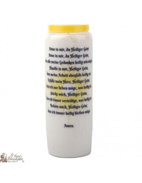 Bougie Neuvaine au Saint Esprit- prière allemand