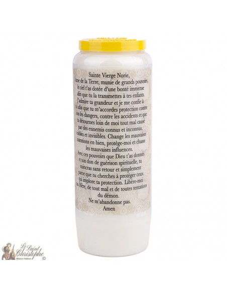 Black Madonna Novena Candle - prayer