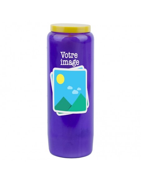 Candela Novena con immagine e testo personalizzabile