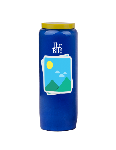 Candela Novena con immagine e testo personalizzabile