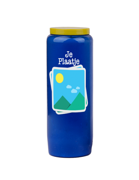 Candela Novena con immagine e testo personalizzabile