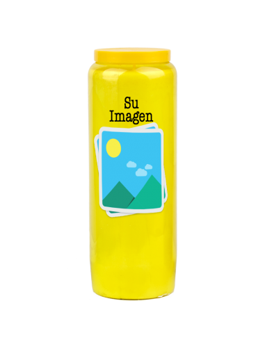 Candela Novena con immagine e testo personalizzabile