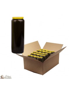 Candela novena nera - scatola di cartone 20 pezzi