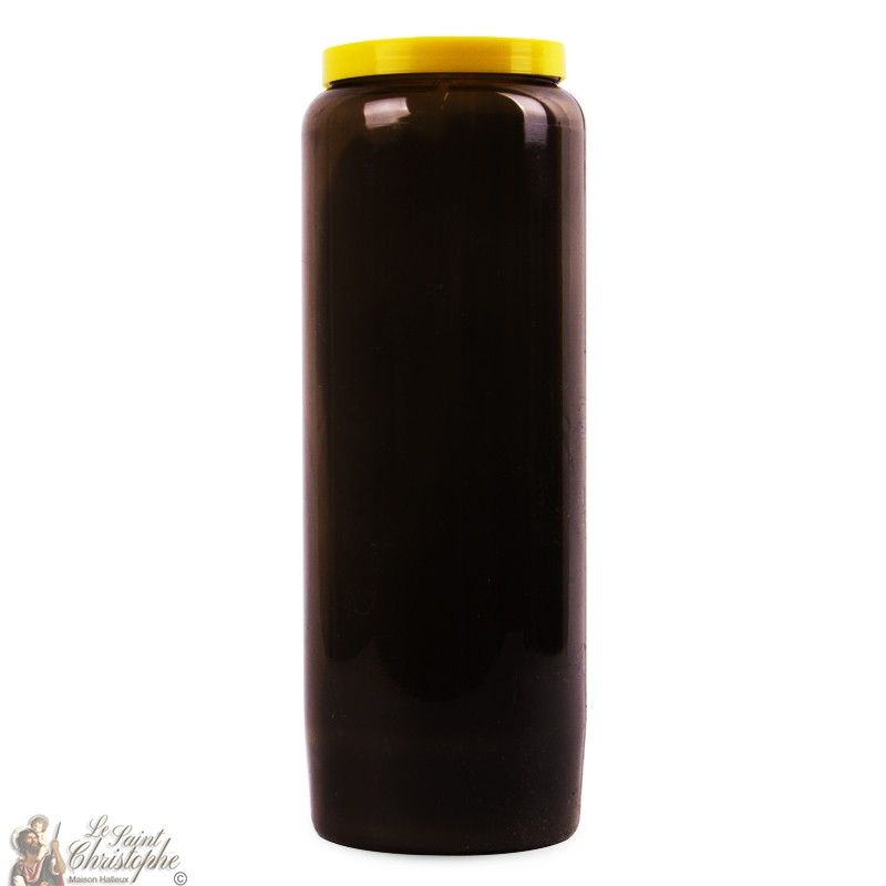 Black novena candle